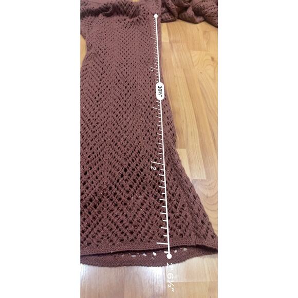 Wild Fable Dark Brown Leg Open Work Pants - Women's XS New - Picture 7 of 9